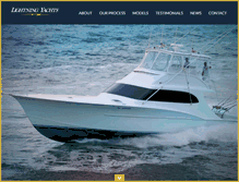 Tablet Screenshot of lightningyachts.com